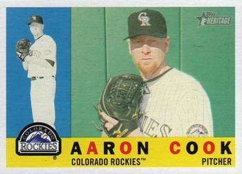 #298 Aaron Cook - Colorado Rockies - 2009 Topps Heritage Baseball
