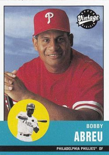#298 Bobby Abreu - Philadelphia Phillies - 2001 Upper Deck Vintage Baseball