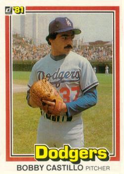 #298 Bobby Castillo - Los Angeles Dodgers - 1981 Donruss Baseball