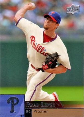 #298 Brad Lidge - Philadelphia Phillies - 2009 Upper Deck Baseball