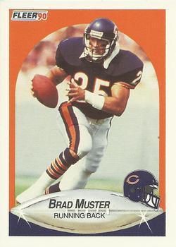 #298 Brad Muster - Chicago Bears - 1990 Fleer Football
