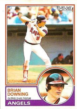 #298 Brian Downing - California Angels - 1983 O-Pee-Chee Baseball