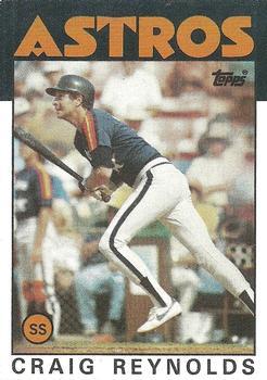 #298 Craig Reynolds - Houston Astros - 1986 Topps Baseball