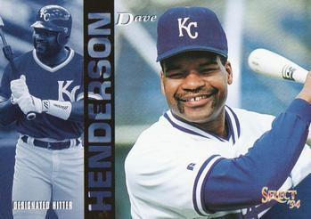 #298 Dave Henderson - Kansas City Royals - 1994 Select Baseball