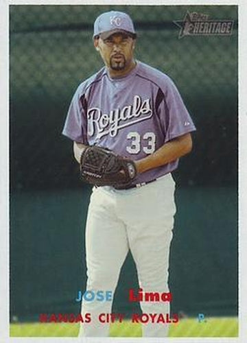 #298 Jose Lima - Kansas City Royals - 2006 Topps Heritage Baseball