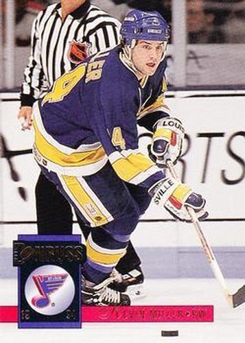 #298 Kevin Miller - St. Louis Blues - 1993-94 Donruss Hockey