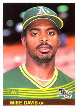 #298 Mike Davis - Oakland Athletics - 1984 Donruss Baseball