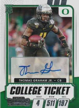 #298 Thomas Graham Jr. - Oregon Ducks - 2021 Panini Contenders Draft Picks Football
