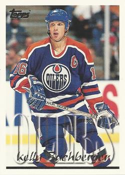 #298 Kelly Buchberger - Edmonton Oilers - 1995-96 Topps Hockey