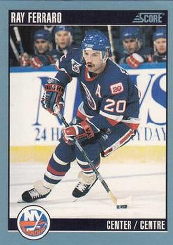 #298 Ray Ferraro - New York Islanders - 1992-93 Score Canadian Hockey