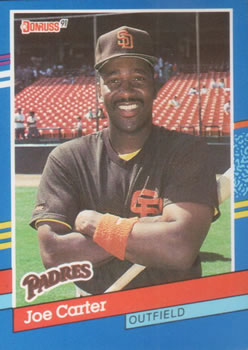 #298 Joe Carter - San Diego Padres - 1991 Donruss Baseball