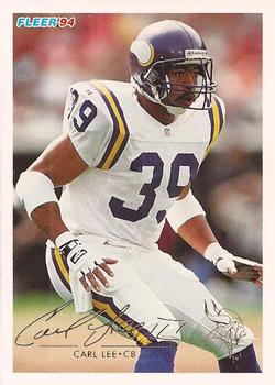 #298 Carl Lee - Minnesota Vikings - 1994 Fleer Football