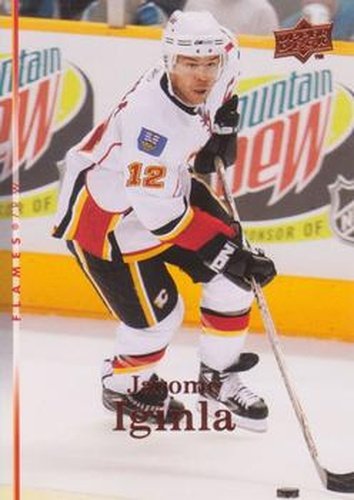 #298 Jarome Iginla - Calgary Flames - 2007-08 Upper Deck Hockey