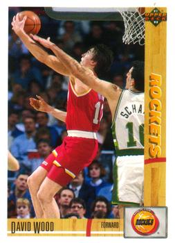 #298 David Wood - Houston Rockets - 1991-92 Upper Deck Basketball