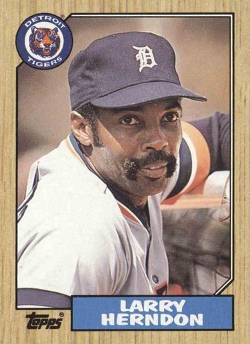 #298 Larry Herndon - Detroit Tigers - 1987 Topps Baseball