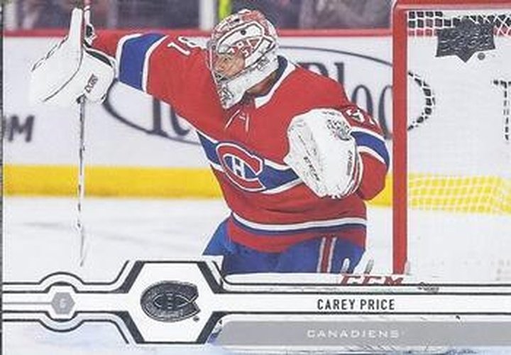 #298 Carey Price - Montreal Canadiens - 2019-20 Upper Deck Hockey