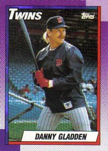 #298 Danny Gladden - Minnesota Twins - 1990 Topps Baseball