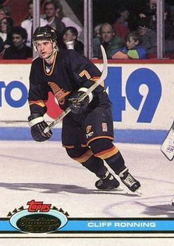 #298 Cliff Ronning - Vancouver Canucks - 1991-92 Stadium Club Hockey