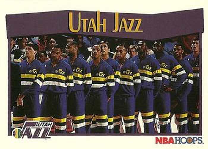 #299 Utah Jazz - Utah Jazz - 1991-92 Hoops Basketball