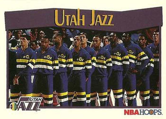 #299 Utah Jazz - Utah Jazz - 1991-92 Hoops Basketball