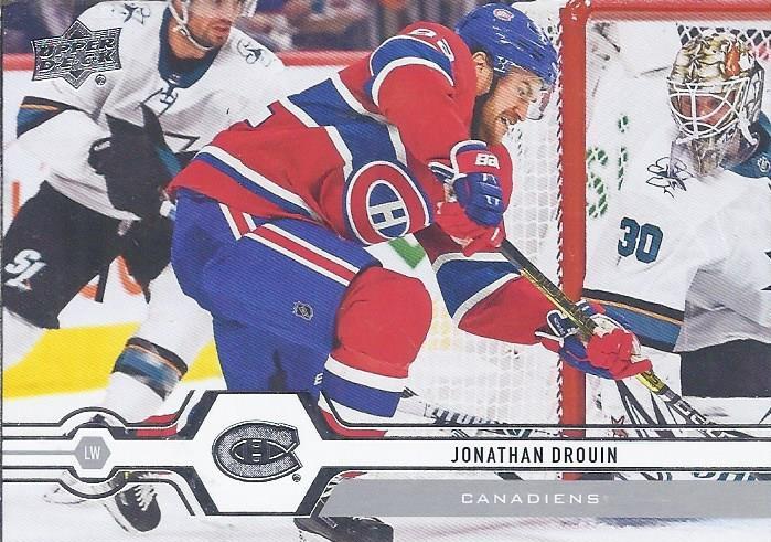 #299 Jonathan Drouin - Montreal Canadiens - 2019-20 Upper Deck Hockey