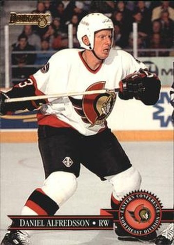 #299 Daniel Alfredsson - Ottawa Senators - 1995-96 Donruss Hockey