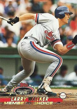 #299 Larry Walker - Montreal Expos - 1993 Stadium Club Baseball