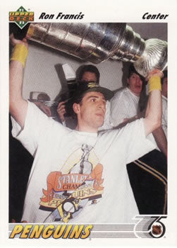 #299 Ron Francis - Pittsburgh Penguins - 1991-92 Upper Deck Hockey