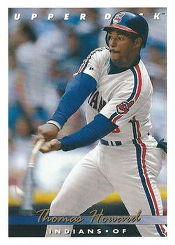 #299 Thomas Howard - Cleveland Indians - 1993 Upper Deck Baseball