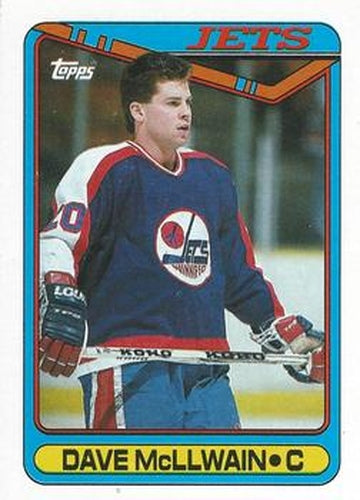 #299 Dave McLlwain - Winnipeg Jets - 1990-91 Topps Hockey