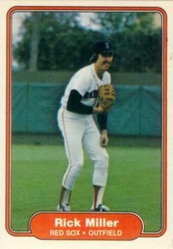 #299 Rick Miller - Boston Red Sox - 1982 Fleer Baseball