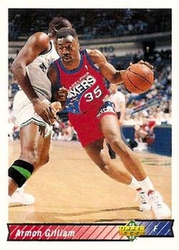 #299 Armon Gilliam - Philadelphia 76ers - 1992-93 Upper Deck Basketball