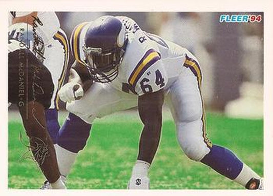 #299 Randall McDaniel - Minnesota Vikings - 1994 Fleer Football