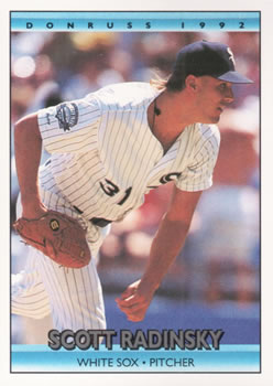 #299 Scott Radinsky - Chicago White Sox - 1992 Donruss Baseball