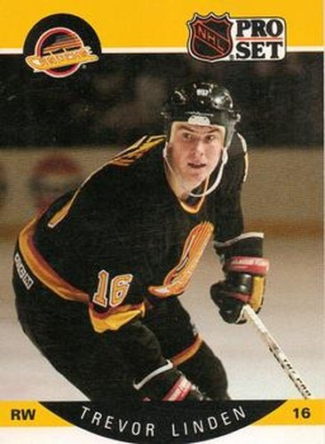 #299 Trevor Linden - Vancouver Canucks - 1990-91 Pro Set Hockey