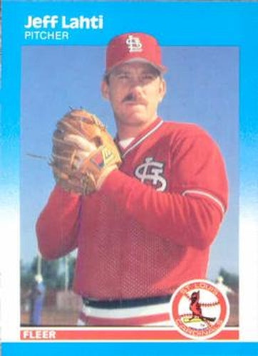 #299 Jeff Lahti - St. Louis Cardinals - 1987 Fleer Baseball