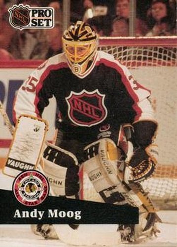 #299 Andy Moog - 1991-92 Pro Set Hockey