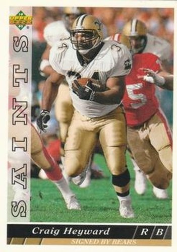 #299 Craig Heyward - Chicago Bears - 1993 Upper Deck Football