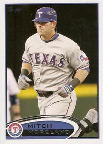 #299 Mitch Moreland - Texas Rangers - 2012 Topps Baseball