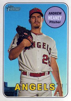 #299 Andrew Heaney - Los Angeles Angels - 2018 Topps Heritage Baseball