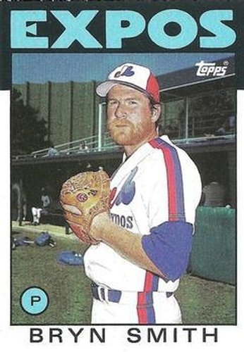 #299 Bryn Smith - Montreal Expos - 1986 Topps Baseball