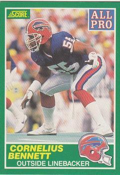 #299 Cornelius Bennett - Buffalo Bills - 1989 Score Football