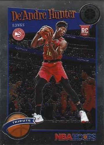 #299 De'Andre Hunter - Atlanta Hawks - 2019-20 Hoops Premium Stock Basketball