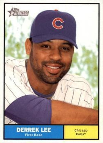 #299 Derrek Lee - Chicago Cubs - 2010 Topps Heritage Baseball