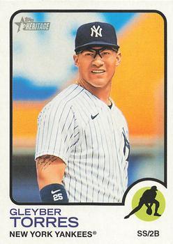 #299 Gleyber Torres - New York Yankees - 2022 Topps Heritage Baseball