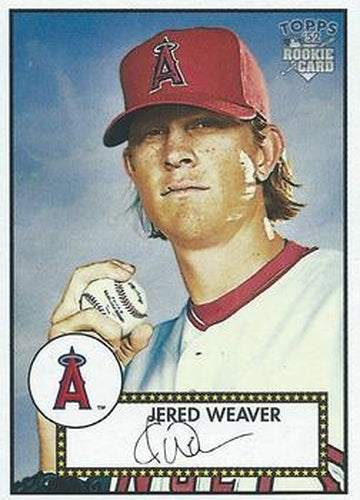 #299 Jered Weaver - Los Angeles Angels - 2006 Topps 1952 Edition Baseball