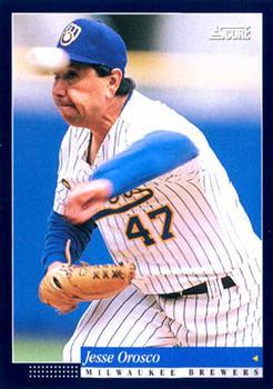 #299 Jesse Orosco - Milwaukee Brewers -1994 Score Baseball