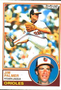 #299 Jim Palmer - Baltimore Orioles - 1983 O-Pee-Chee Baseball
