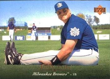 #299 John Jaha - Milwaukee Brewers - 1995 Upper Deck Baseball