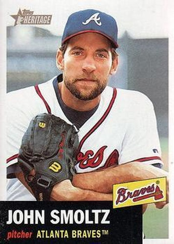 #299 John Smoltz - Atlanta Braves - 2002 Topps Heritage Baseball